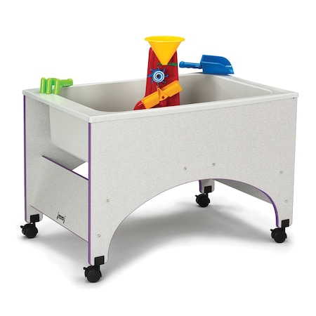 Jonti-Craft Rainbow Accents Space Saver Sensory Table, Purple 2857JC004